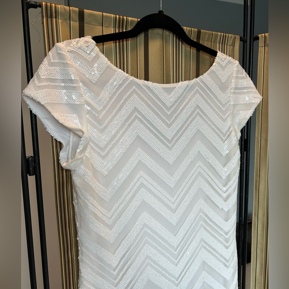 Chevron sequin dress